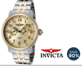 No More Rack: 90% off Invicta Watches