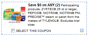 Hot High Value Motrin and Tylenol Coupons = Moneymakers at Rite Aid Starting 1/9