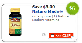 Free Nature Made Vitamins at Walgreens