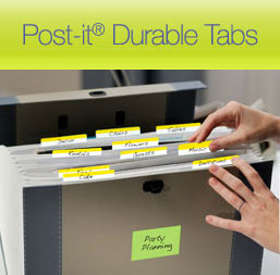 Free Sample of Post It Durable Tabs