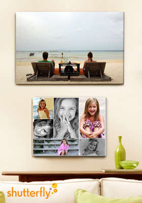 Living Social:  16×20 Photo Canvas from Shutterfly for $40