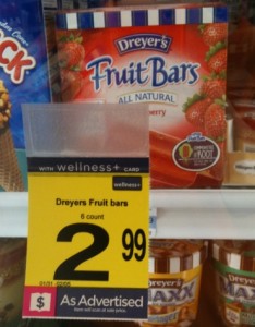 Rite Aid: Dreyers/Edys Fruit Bars for $0.16 Each