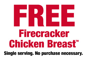 Panda Express: Free Firecracker Chicken Breast (2/3 only)