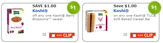 New Kashi Coupons Available for Cereal and Bars