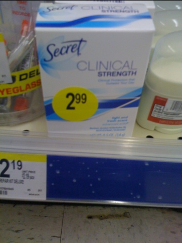 Walgreens: Secret Clinical Deodorant Deal