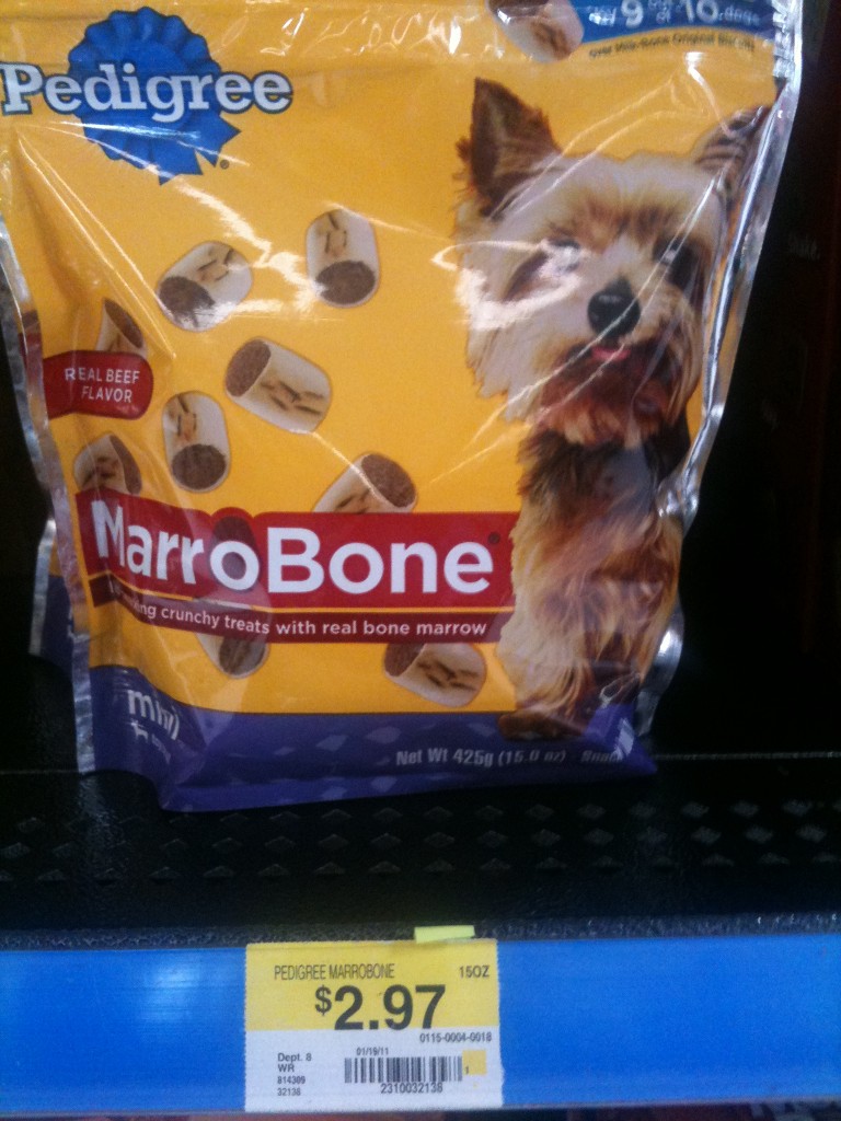 Walmart: Pedigree Dog Treats 66% off