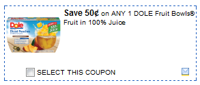 Printable Coupons: Dole Fruit Bowls, Dean’s Dip, Reach Dental Care and More