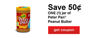 Printable Coupons: Peter Pan Peanut Butter, Healthy Choice, Chef Boyardee and More