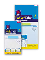 Free Samples: Avery PocketTabs and NoteTabs