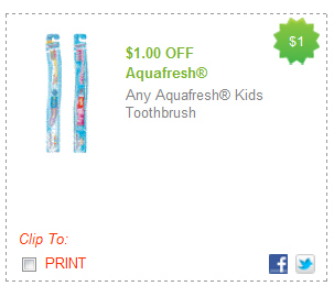 CVS Deal: Free Aquafresh Kids Toothbrushes