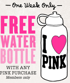 Victoria’s Secret: Free PINK Water Bottle with Any Purchase