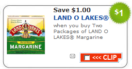 Land O Lakes Butter and Margarine Coupons