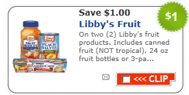 Libby’s Canned Fruit and Vegetables Printable Coupons