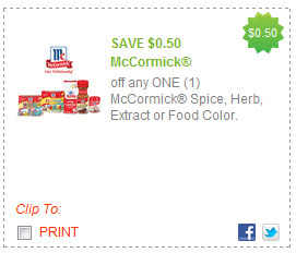 Printable Coupons: McCormick, Garnier, Visine and More