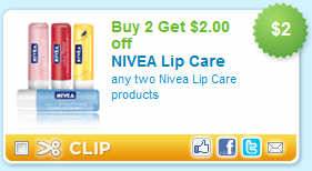 New $2/2 Nivea Lip Care Coupon