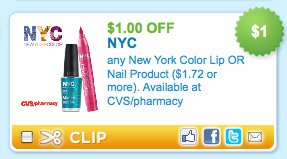 CVS Deal: NYC Nail polish for less then $1 (New Printable Coupon)