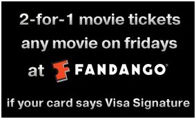 B1G1 Free Fandango Tickets (for Visa gold card holders)