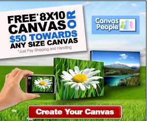 Free 8″x10″ Photo Canvas (Just Pay Shipping)