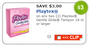 New $3/2 Playtex Gentle Glide Coupon + Walgreens and Target Deals