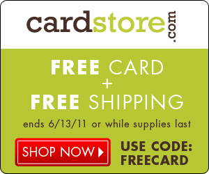 Free Card from The Card Store (Shipped Free Too!)