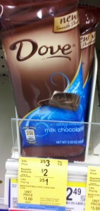 Walgreens: Big Dove Chocolate Bars for 50 Cents