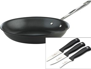 Emeril Frying Pan plus Bonus Knives for $10 Shipped! (reg $74) – Expired