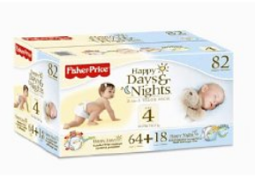 Fisher Price Happy Days and Nights Diapers $13.98 Shipped!