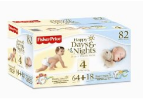 Amazon: Fisher-Price Diapers 13 Cents Each (Size 4)