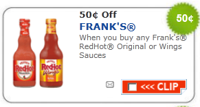 Printable Coupons: Frank’s Red Hot, French’s, Bob Evans, Red Baron Pizza and More