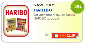 Haribo Product Coupon | $0.30 off One