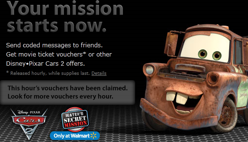 Mater’s Secret Mission: Play for a Chance to Win Free Movie Tickets
