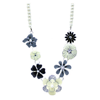 Pearl & Flower Pendant for $4.99 Shipped