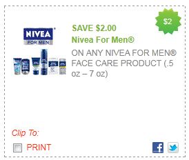 Walgreens: Nivea Men Skin Care $0.50 each