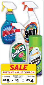 Walgreens: Shout Spray for $1