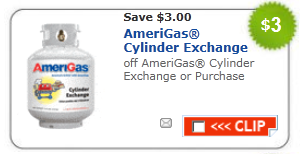 Amerigas Cylinder Coupon: Save $ 3 off One