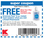 Kmart: Free 8oz Bottle of Hand Sanitizer