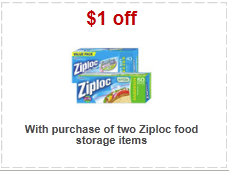 $1 off Ziploc Bags at Target