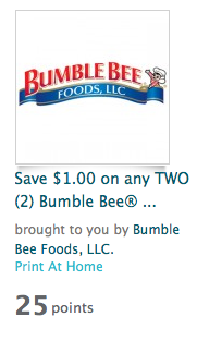 Bumble Bee Tuna Printable Coupons | Just 27¢ per Can at Target