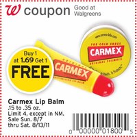 Walgreens: Cheap Carmex