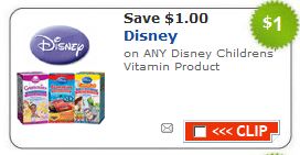 New Disney Vitamin Coupon + CVS Deal