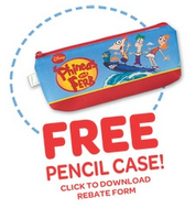 Buy 3 BAND-AID Items and Get a Free Phineas and Ferb Pencil Case