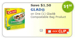 Glad Trash Bags Coupon | Save $1.50 off One Box
