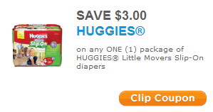 *HOT* $3/1 Huggies Diapers Printable Coupon – Available Again!