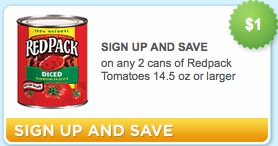 Red Pack Tomatoes Coupon is Back!