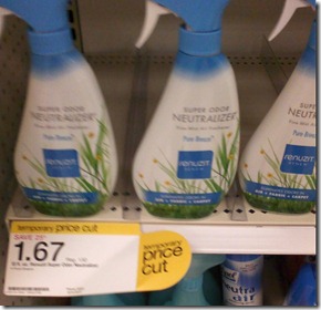 Target: Renuzit Deodorizer Spray for $0.67