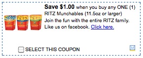 Printable Coupons: Ritz Crackers, Sunsweet Prune Juice, Wholly Product + More