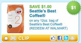 Seattle’s Best Coffee Coupon + Walmart Deal Seattle’s Best Coffee Coupon + Walmart Deal