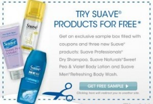 Free Suave Sample Boxes *Hurry*