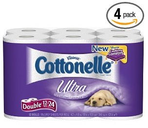 48 Rolls of Cottonelle Ultra Double Roll Toilet Paper for $26.01 Shipped