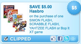 New Hasbro Coupons Available